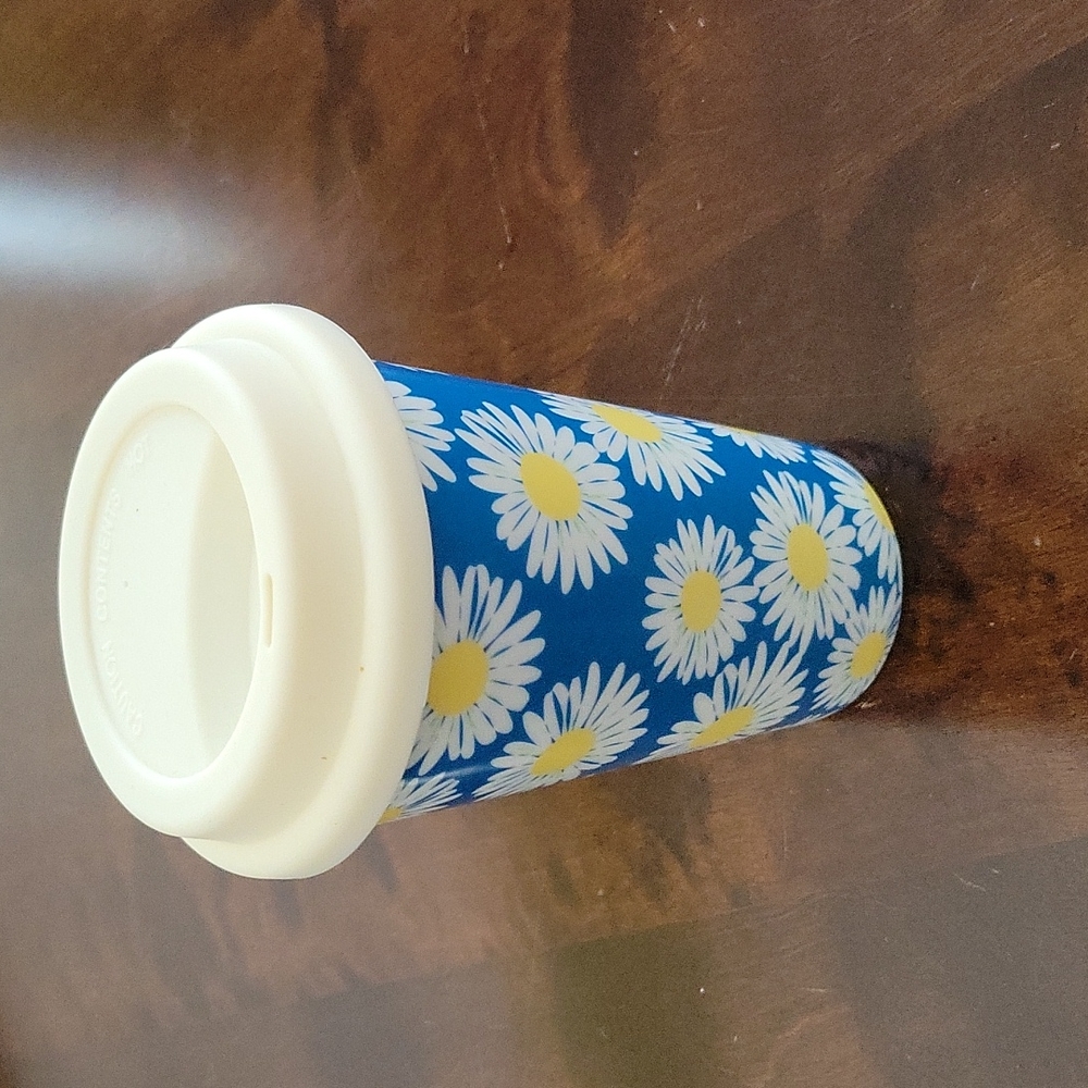 Flower glass coffee mug
